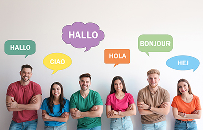 People saying Hello in different languages